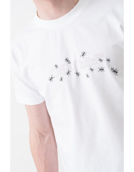 TRICOU OFF WHITE, Ants Arrow, Details, Dark White - OMAA027S25JER00D0135