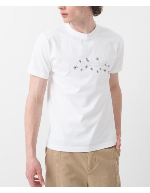 TRICOU OFF WHITE, Ants Arrow, Details, Dark White - OMAA027S25JER00D0135