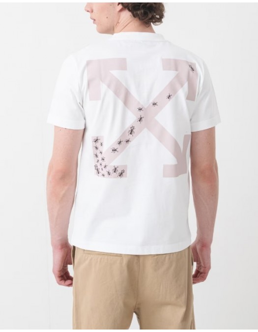 TRICOU OFF WHITE, Ants Arrow, Details, Dark White - OMAA027S25JER00D0135