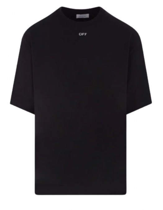 Tricou OFF WHITE, Print Double Moon, Negru - OMAA120F23JER0101001 Tricou OFF WHITE, Print Double Moon, Negru - OMAA120F23JER0101001