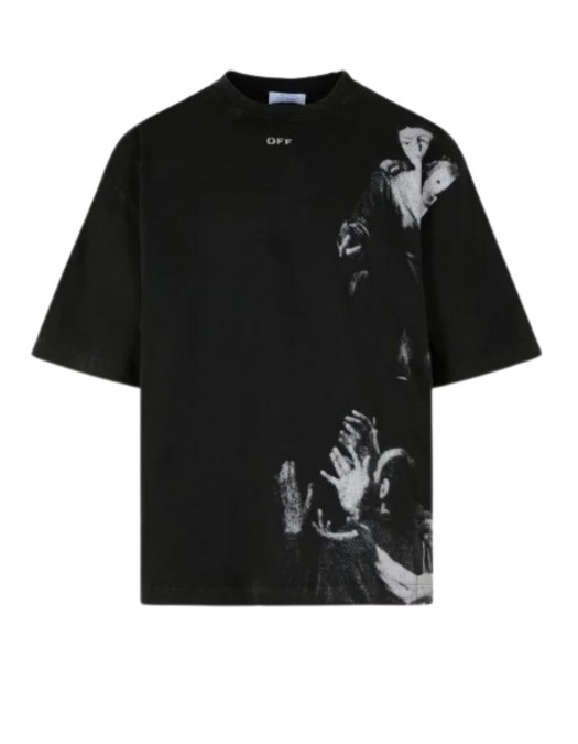 Tricou OFF WHITE, Mary Skate Print, Black - OMAA120F24JER0091001 Tricou OFF WHITE, Mary Skate Print, Black - OMAA120F24JER0091001