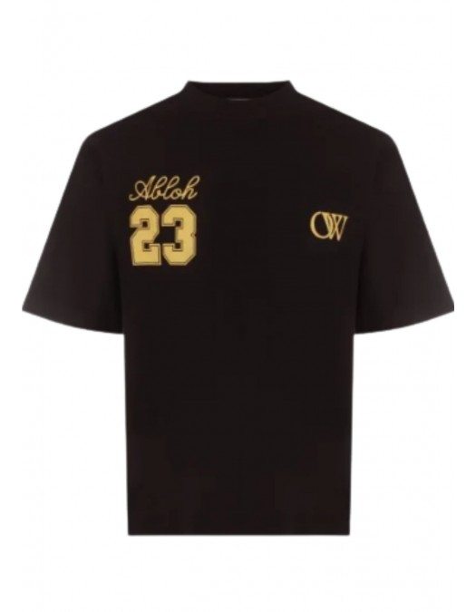 TRICOU OFF WHITE, OW 23 Skate logo-print, Black - OMAA120S24JER0081022 TRICOU OFF WHITE, OW 23 Skate logo-print, Black - OMAA120S24JER0081022