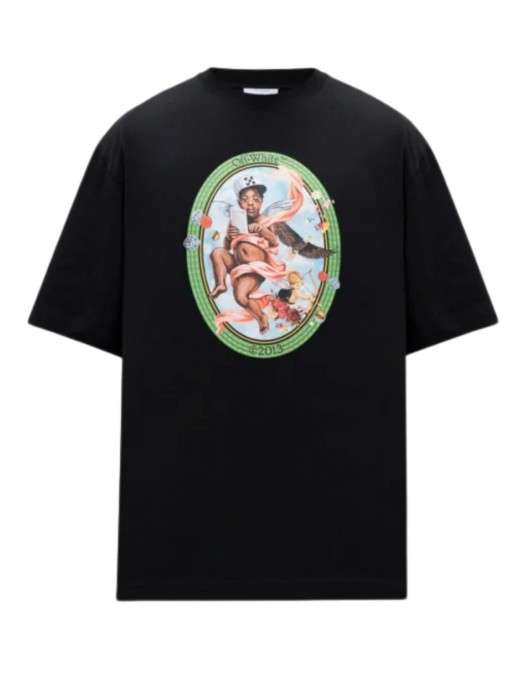 Tricou OFF WHITE, Fresco Paint Print, Black - OMAA120S25JER0021001 Tricou OFF WHITE, Fresco Paint Print, Black - OMAA120S25JER0021001