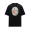 Tricou OFF WHITE, Fresco Paint Print, Black, Skate Fit
