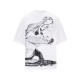 Tricou OFF WHITE, Big Croco Print, Oversized, White - OMAA120S25JER0050110 Tricou OFF WHITE, Big Croco Print, Oversized, White - OMAA120S25JER0050110