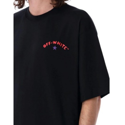 Tricou OFF WHITE, Printed Logo, OMAA120S25JER0081001, Skate Fit Tricou OFF WHITE, Printed Logo, OMAA120S25JER0081001, Skate Fit