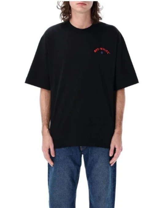 Tricou OFF WHITE, Printed Logo, OMAA120S25JER0081001 - OMAA120S25JER0081001