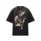 Tricou OFF WHITE, Martyrdom Printed, Men, Oversized, Dark Grey
