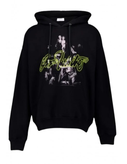 Hanorac OFF WHITE, Script Mary Graphic Print, Black - OMBB085F24FLE00C1084 Hanorac OFF WHITE, Script Mary Graphic Print, Black - OMBB085F24FLE00C1084