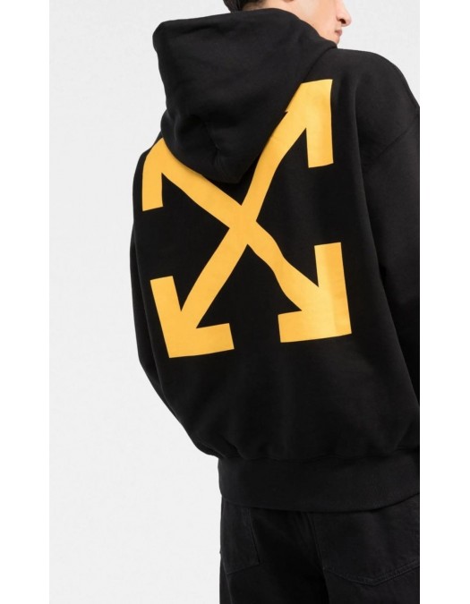 Hanorace OFF WHITE,Black and Yellow - OMBB085S25FLE00B1020