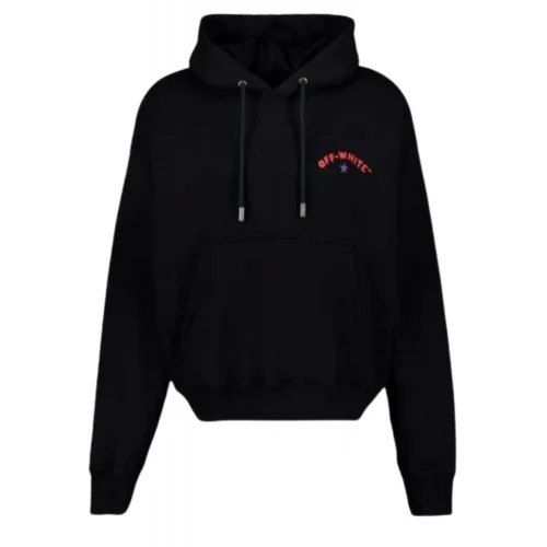 Hanorac OFF WHITE, Star Arrow Graphic, Black