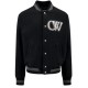 Jacheta OFF WHITE, Varsity Black Bomber - OMEH053C99FAB0021001 Jacheta OFF WHITE, Varsity Black Bomber - OMEH053C99FAB0021001