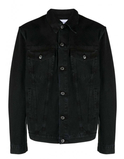 Jacheta OFF WHITE, Varsity Skate Trucker, Black - OMEV002C99FAB0011001 Jacheta OFF WHITE, Varsity Skate Trucker, Black - OMEV002C99FAB0011001