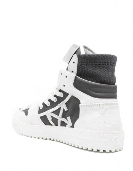 Sneakers OFF WHITE,High-top leather sneakers - OMIA065F25LEA0010108