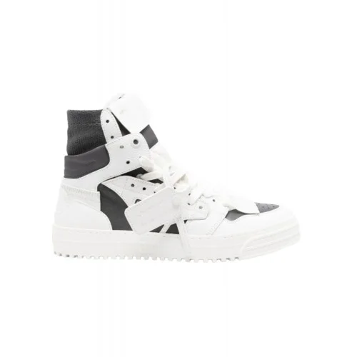 Sneakers OFF WHITE,High-top leather sneakers