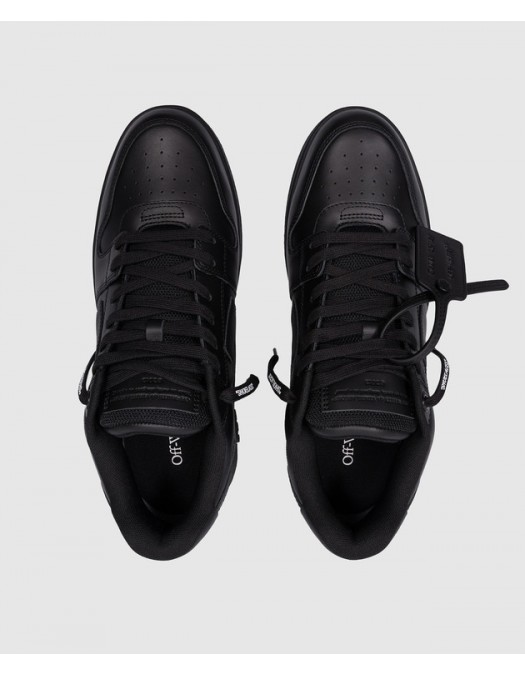 Sneakers OFF WHITE, Out Of Office, Leather, Men, Full Black - OMIA189C99LEA0131010