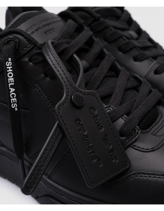 Sneakers OFF WHITE, Out Of Office, Leather, Men, Full Black - OMIA189C99LEA0131010