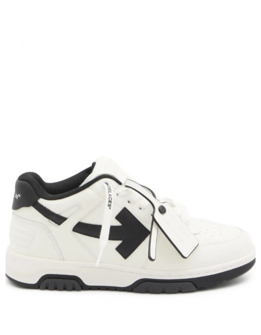 Sneakers OFF WHITE, Out of Office,Arrow-logo leather sneakers - OMIA189C99LEA0190110