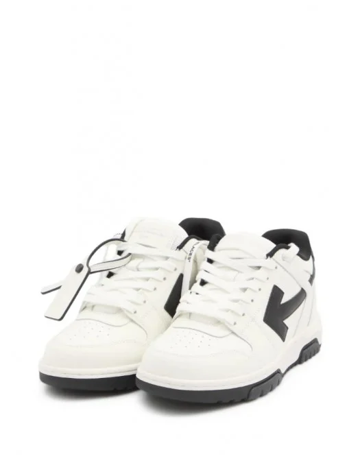 Sneakers OFF WHITE, Out of Office,Arrow-logo leather sneakers - OMIA189C99LEA0190110
