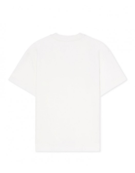Tricou OFF WHITE, Floral embroidery cotton crew neck t-shirt,Rcegular - OWAA089F25JER0020110