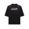 Tricou OFF WHITE, Frontal Logo, Roses, Black