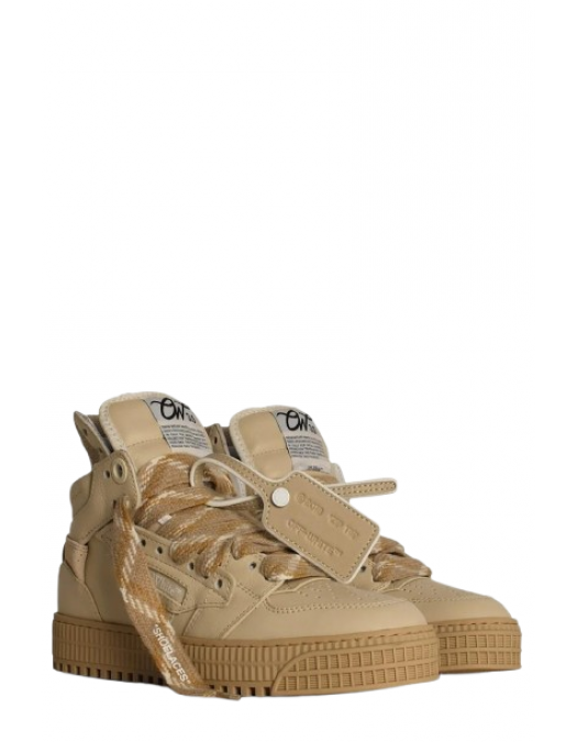 SNEAKERS OFF WHITE, 3.0 Off Court, Beige, Mustard Yellow Insert, Women - OWIA112F24LEA0026161