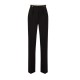 Pantaloni ELISABETTA FRANCHI,Trousers in crêpe fabric with jewel accessory - PA09956E2110