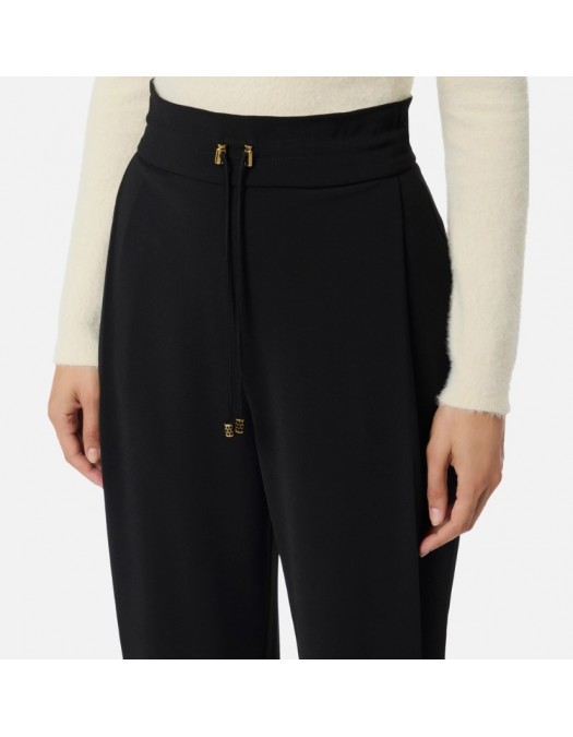 Pantaloni ELISABETTA FRANCHI,Lightweight crêpe fabric trousers - PA11757E2110