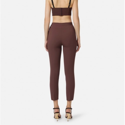 Pantaloni ELISABETTA FRANCHI, Double crêpe trousers Pantaloni ELISABETTA FRANCHI, Double crêpe trousers