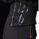Pantaloni ELISABETTA FRANCHI,Trousers in lightweight crêpe fabric with jewel chain - PA14157E2110