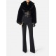 Pantaloni ELISABETTA FRANCHI,Trousers in lightweight crêpe fabric with jewel chain - PA14157E2110