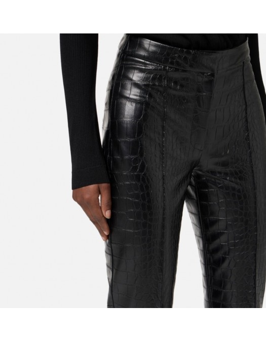 PANTALONI ELISABETTA FRANCHI,Trousers with crocodile print - PA14258E2110