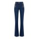 Jeans ELISABETTA FRANCHI, Palazzo jeans with buttons, Regular fit - PJ02D56E1104 Jeans ELISABETTA FRANCHI, Palazzo jeans with buttons, Regular fit - PJ02D56E1104