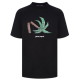 TRICOU PALM ANGELS, Broken Palm Print, Black - PMAA001S22JER0221055