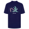 TRICOU PALM ANGELS, Broken Palm Print, Bleumarin