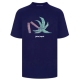 TRICOU PALM ANGELS, Broken Palm Print, Bleumarin - PMAA001S22JER0224655 TRICOU PALM ANGELS, Broken Palm Print, Bleumarin - PMAA001S22JER0224655