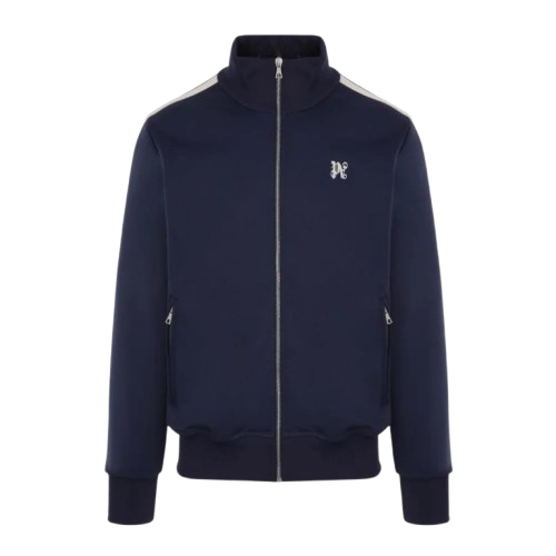 Jacheta PALM ANGELS,  Logo Monogram, Bleumarin