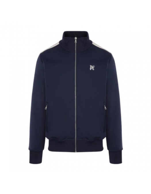 Jacheta PALM ANGELS,  Logo Monogram, Bleumarin - PMBD058E23FAB0014603