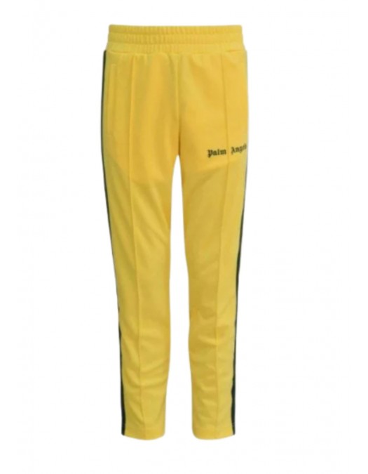 Pantaloni PALM ANGELS, Insertie verde, Galben - PMCA007S21FAB0031855 Pantaloni PALM ANGELS, Insertie verde, Galben - PMCA007S21FAB0031855