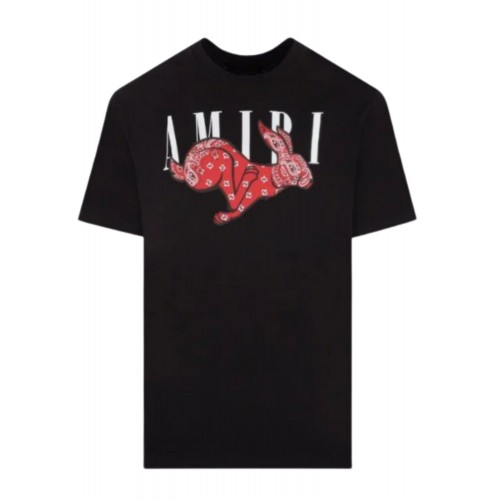 Tricou Amiri, Black, Rabbit Print Tricou Amiri, Black, Rabbit Print