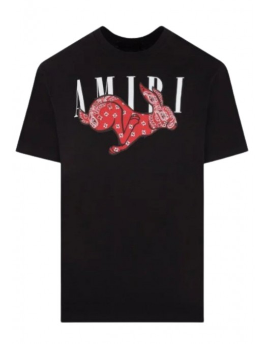 Tricou Amiri, Black, Rabbit Print - PS23MJG041001 Tricou Amiri, Black, Rabbit Print - PS23MJG041001
