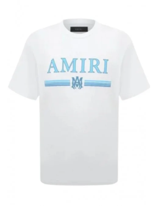 TRICOU AMIRI, Blue Print, Alb - PS24MJL007WHITE - Capodopera12