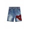 Pantaloni scurti Redhouse, Print Rosu, RHSRH04