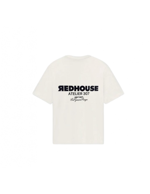 Tricou REDHOUSE,ATELIER II WHITE TEE, Oversized Fit - RHTS232 Tricou REDHOUSE,ATELIER II WHITE TEE, Oversized Fit - RHTS232