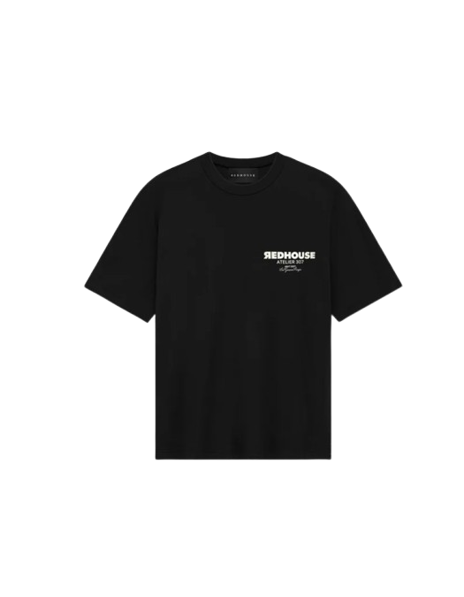 Tricou REDHOUSE,ATELIER II BLACK TEE, Oversized Fit - RHTS233 Tricou REDHOUSE,ATELIER II BLACK TEE, Oversized Fit - RHTS233