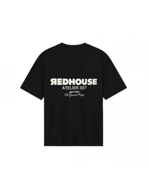 Tricou REDHOUSE,ATELIER II BLACK TEE, Oversized Fit - RHTS233 Tricou REDHOUSE,ATELIER II BLACK TEE, Oversized Fit - RHTS233