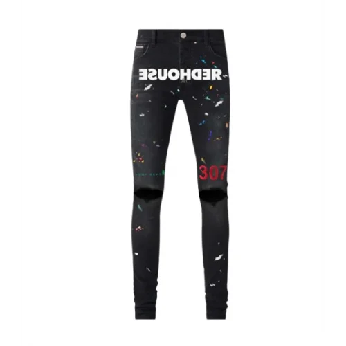 Jeans REDHOUSE,ЯH 307 SLIM BLACK, Skinny Fit