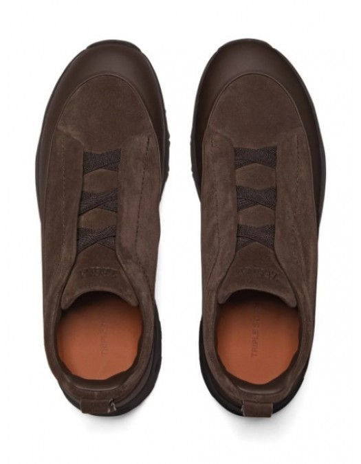 Sneakers ZEGNA, Monte sneakers, coffee brown - S7008ZLHNELTDM Sneakers ZEGNA, Monte sneakers, coffee brown - S7008ZLHNELTDM