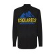 Camasa DSQUARED2, Mountain Print, Black - Camasa DSQUARED2, Mountain Print, Black -