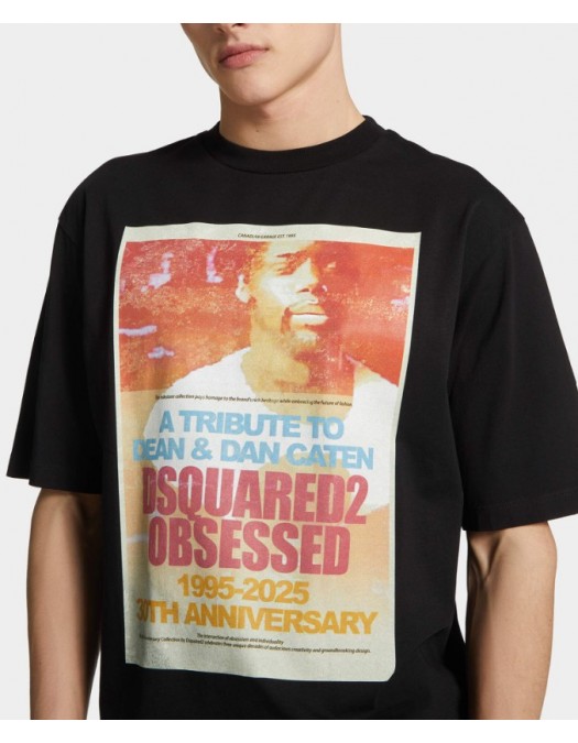 Tricou DSQUARED2,Loose Fit Fashion Show T-shirt - S71GD1587D20020900 Tricou DSQUARED2,Loose Fit Fashion Show T-shirt - S71GD1587D20020900